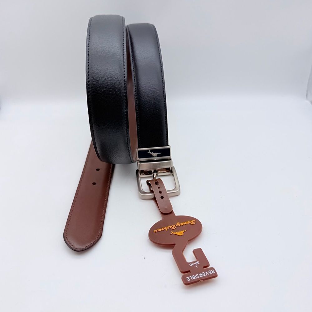 NWT Tommy Bahama Reversible Coated Leather Belt Size L/38-40